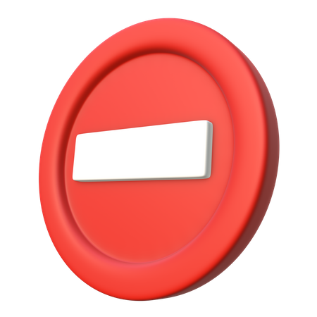 Stop Sign  3D Icon