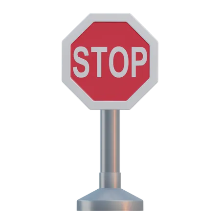 Stop Sign  3D Icon