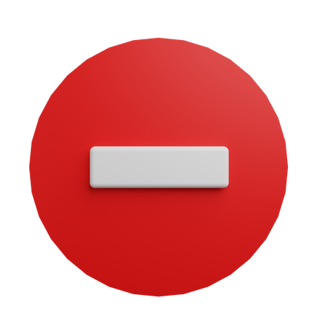 Stop Sign  3D Icon