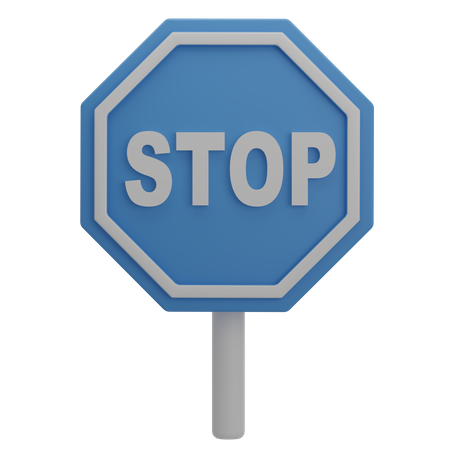 Stop Sign  3D Illustration