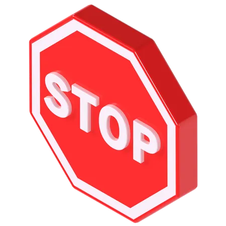 Stop Sign  3D Illustration