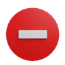 stop symbol emoji 3d