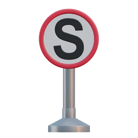 Stop Sign 3 D Traffic Sign Illustration 3D Icon