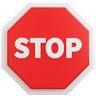 3d stop signage