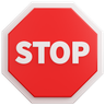 stop signage emoji 3d