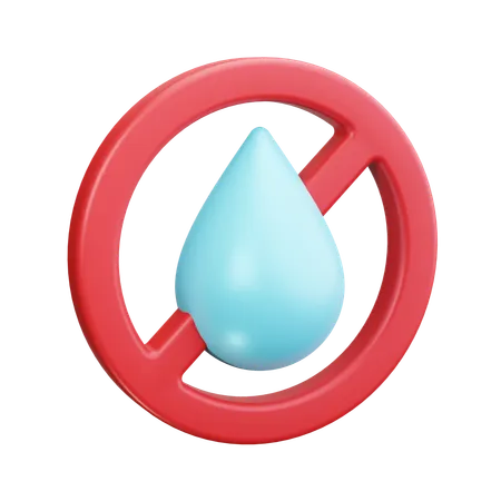 Stop Water  3D Icon