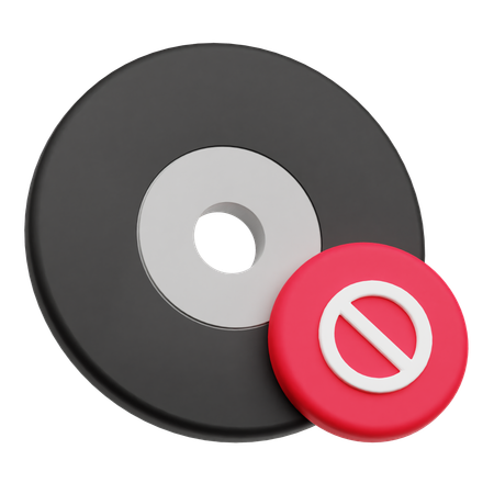 CD stoppen  3D Icon