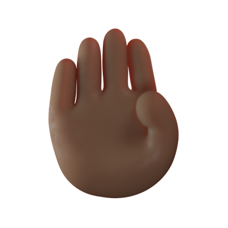 Stopp-Handbewegung  3D Illustration