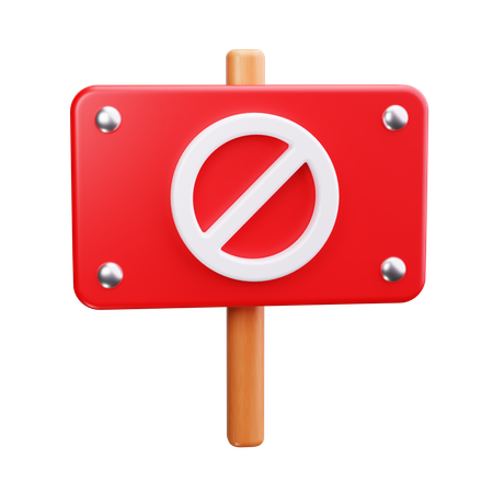 Protest stoppen  3D Icon