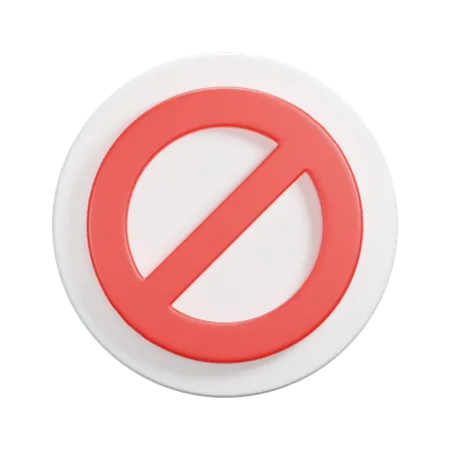 Stoppschild  3D Icon