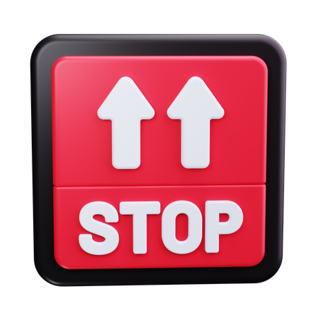 Stoppschild  3D Icon