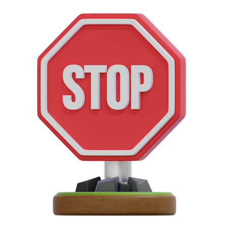 Stoppschild  3D Icon