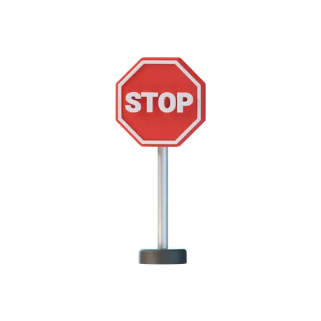 Stoppschild  3D Icon