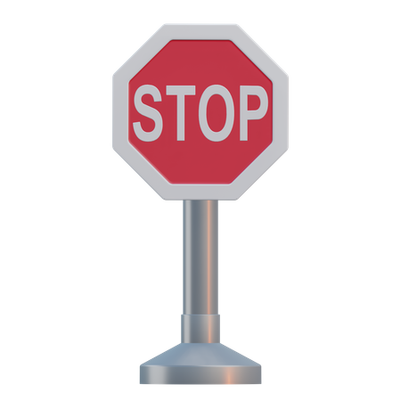 Stoppschild  3D Icon