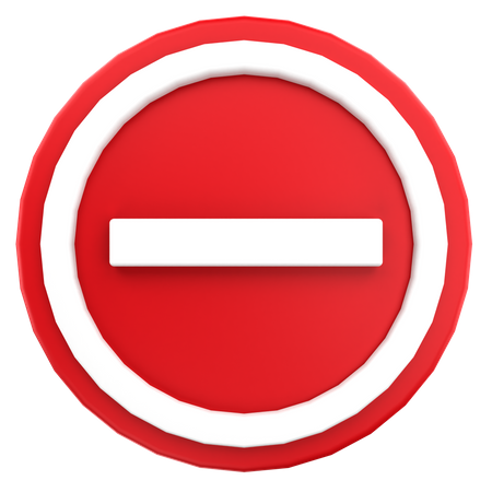 Stoppschild  3D Icon