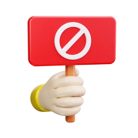 Protest stoppen  3D Icon