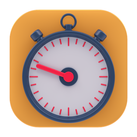 Stoppuhr-App  3D Icon