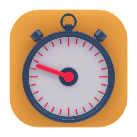 Stoppuhr-App  3D Icon