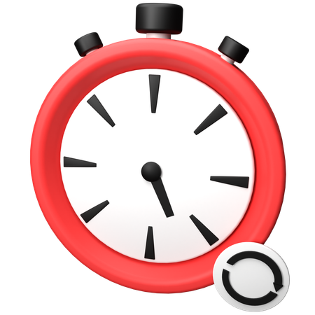Stoppuhr-Timer  3D Icon