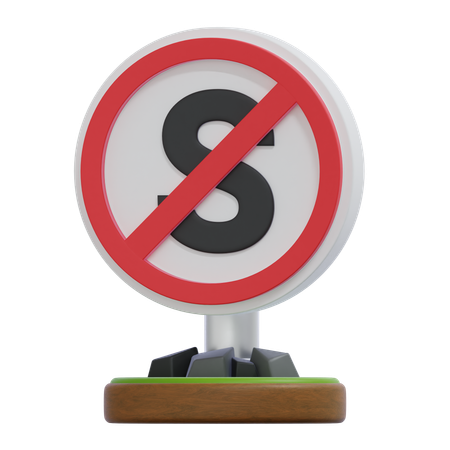 Kein Stopschild  3D Icon