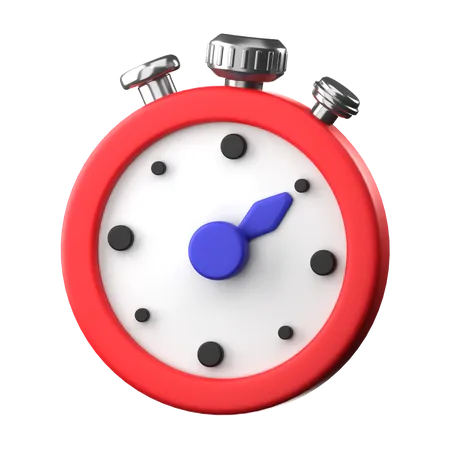 Stopwatch 3 D Sports Icon 3D Icon