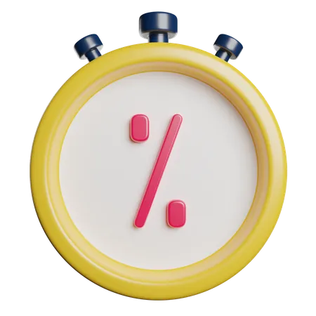 Stopwatch Timer Clock 3D Icon
