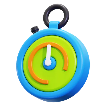 3 D Stopwatch Icon 3D Icon