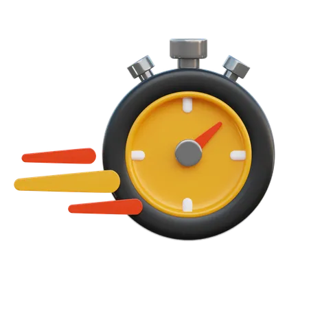 Stopwatch 3 D Icon Which Can Be Used For Various Purposes Such As Websites Mobile Apps Presentation And Others 3D Icon