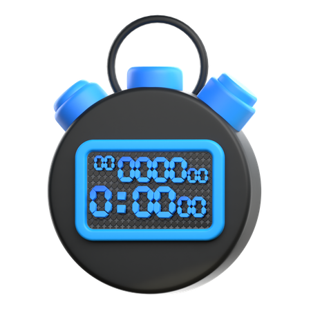 Stopwatch  3D Icon