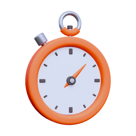 Stopwatch  3D Icon
