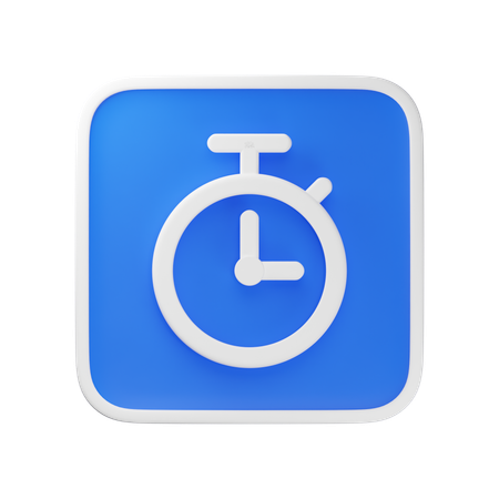 Stopwatch  3D Icon