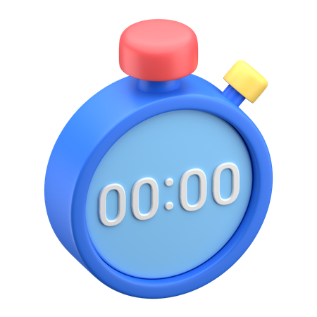Stopwatch  3D Icon