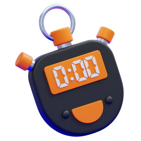 Stopwatch  3D Icon