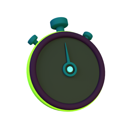 Stopwatch  3D Icon