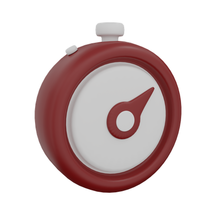 Stopwatch  3D Icon