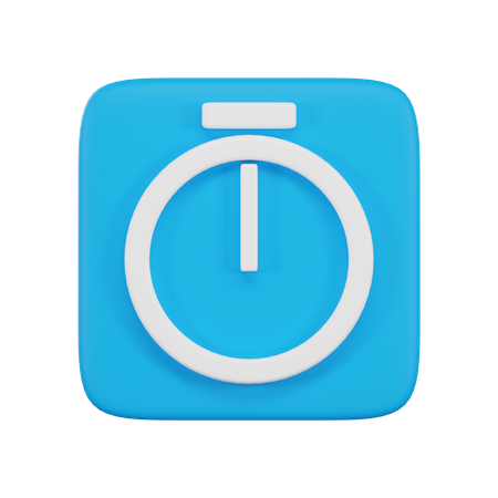 Stopwatch  3D Icon