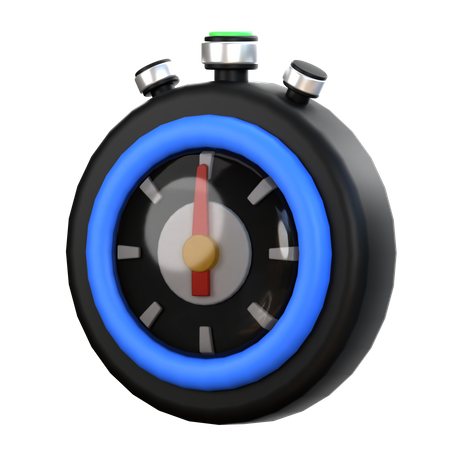 Stopwatch  3D Icon