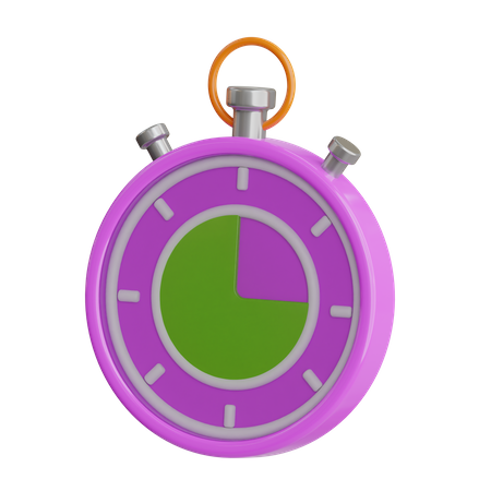 Stopwatch  3D Icon