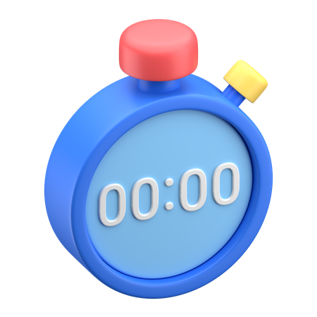 Stopwatch  3D Icon