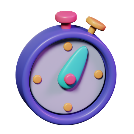 Stopwatch  3D Icon