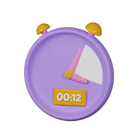 Stopwatch  3D Icon