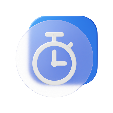 Stopwatch  3D Icon