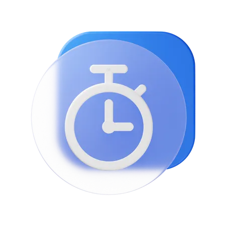 Stopwatch  3D Icon