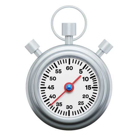 Stopwatch  3D Icon