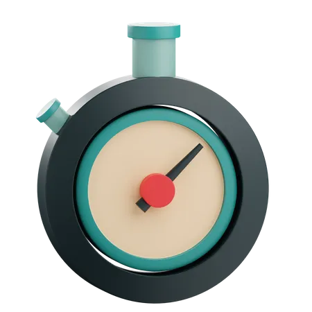 Stopwatch  3D Icon