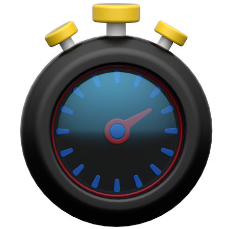 Stopwatch  3D Icon