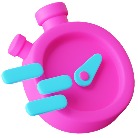 Stopwatch  3D Icon