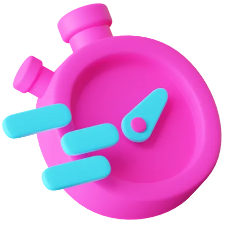 Stopwatch  3D Icon