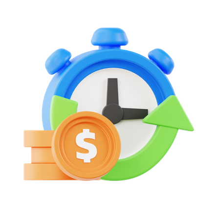 Stopwatch  3D Icon