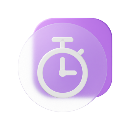 Stopwatch  3D Icon